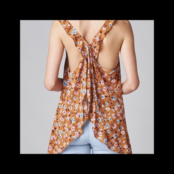 Caramel KrisKross Tank - Picture 2 of 5